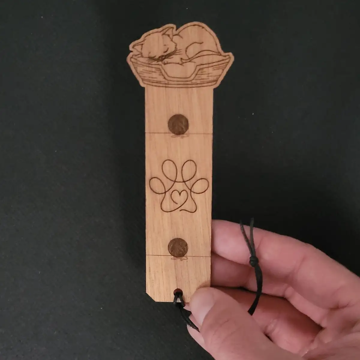 marque-page dans un panier